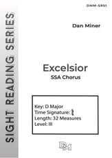 Excelsior SSA choral sheet music cover